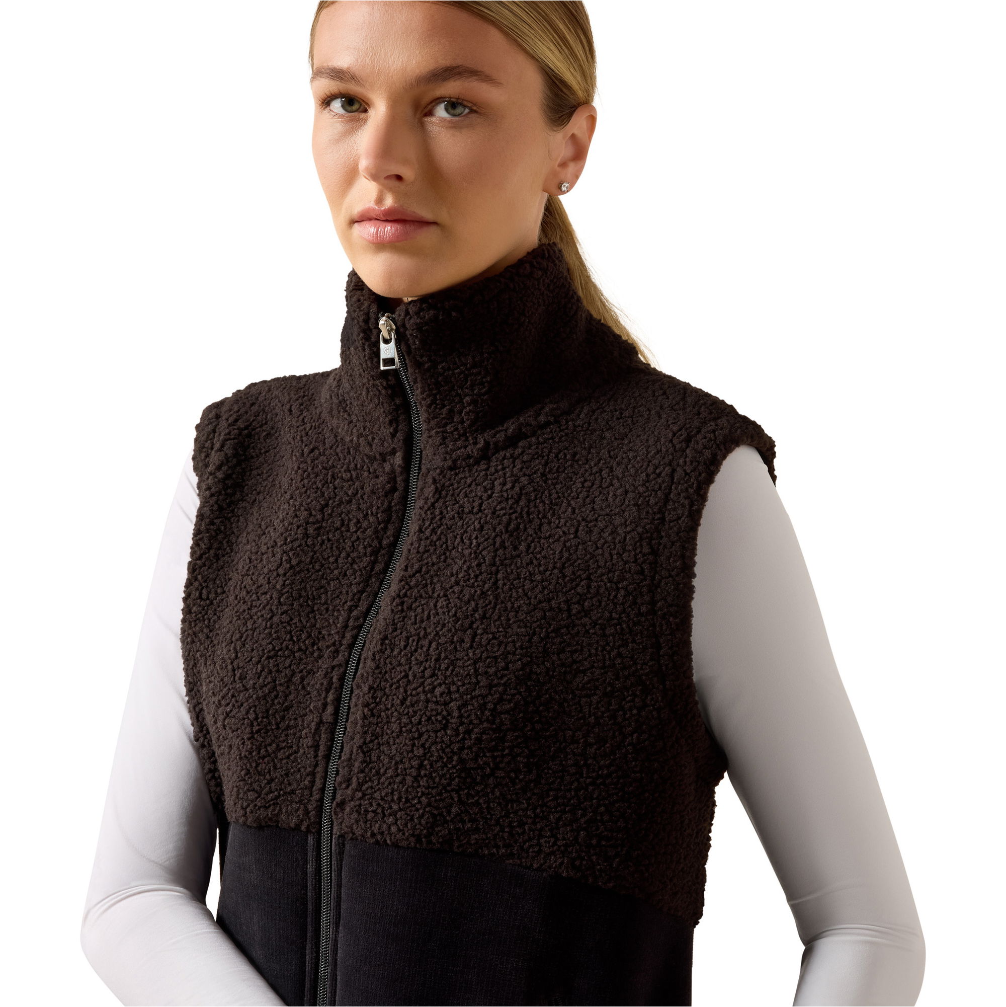 2026 Ariat Womens Laviolette Full Zip Vest 10079084 - Black